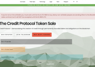 Credit Protocol Token(クレジットプロコトルトークン) ICO