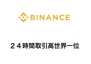 Binance(バイナンス)24時間 取引高 世界一