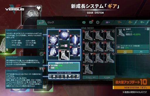 モダンコンバットバーサス（モダコンVS）　ギア