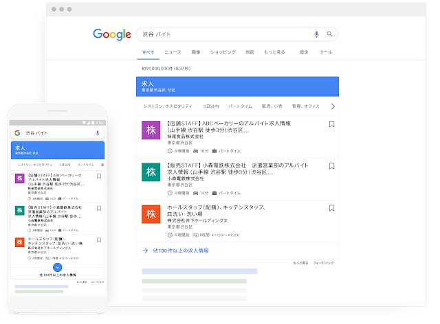 Google For Jobs　日本